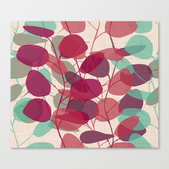 Lunaria purple Canvas Print