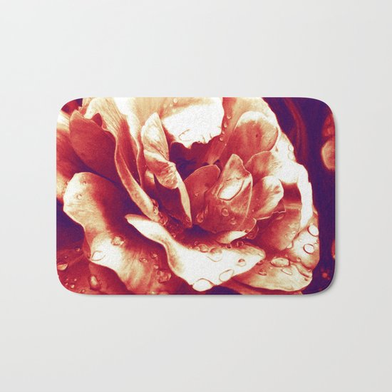 Morning Rose - Red Bath Mat