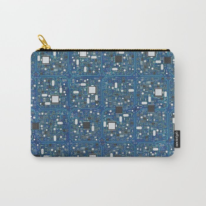 Blue tech Carry-All Pouch
