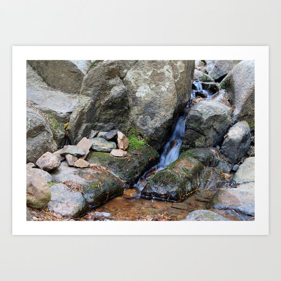 Upper Maxwell Falls in Autumn Art Print