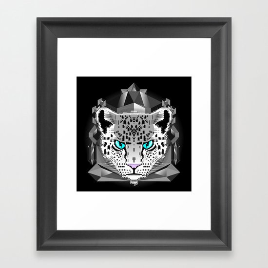 Snow Leopard Framed Art Print