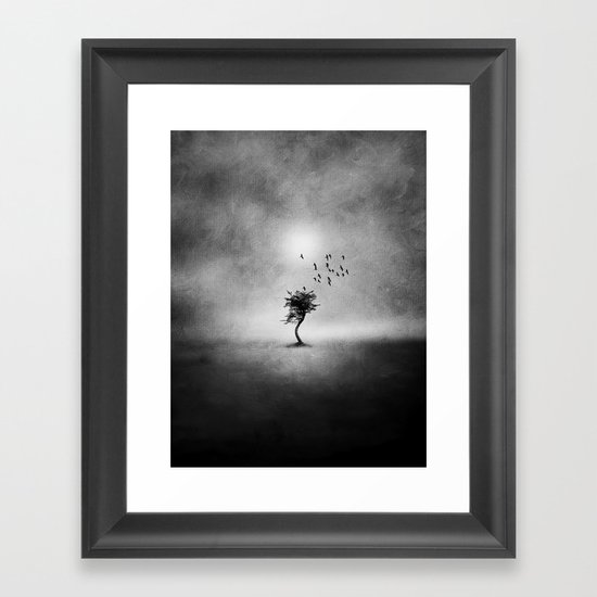 Minimal B&W II Framed Art Print