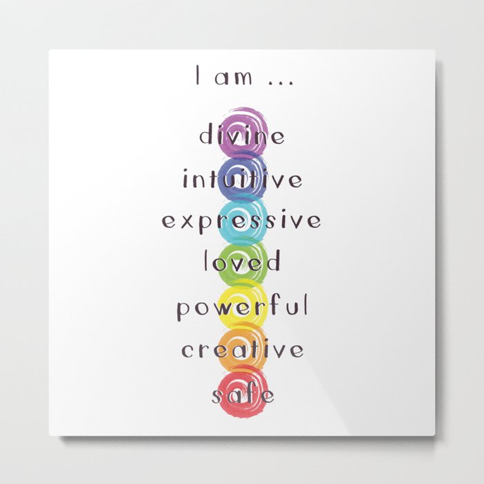 Chakra Meditation Metal Print