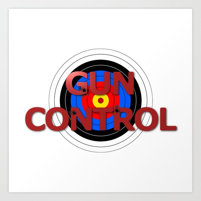 target gun control art print by hlehnerer society6