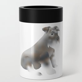  schnauzer breed dog isolated in digital drawing Can Cooler