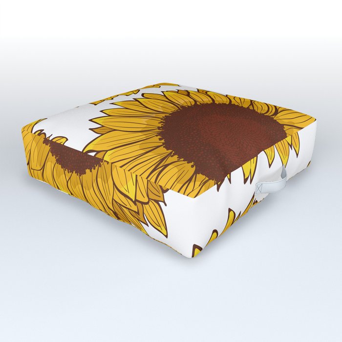 Sunflower Outdoor Floor Cushion