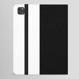 White Black Grey Color Block iPad Folio Case