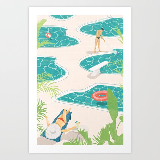 Swimming Pools Art Print