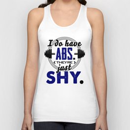 Shy Abs Fitness Workout Gym Training Design Tank Top