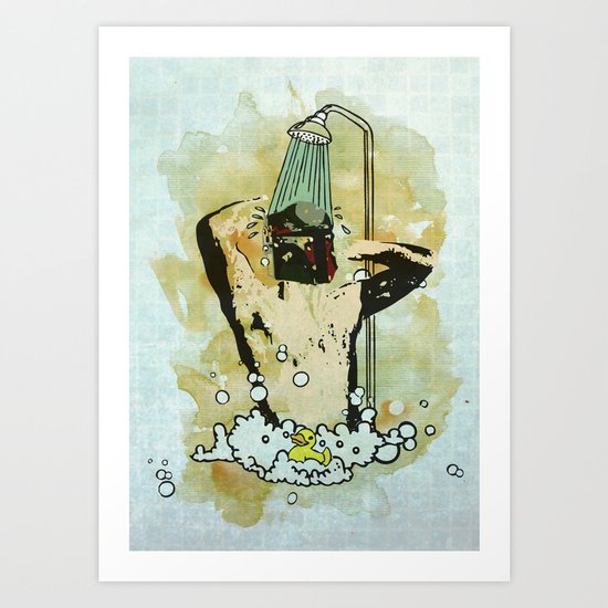 Showering that Sarlacc Off Art Print