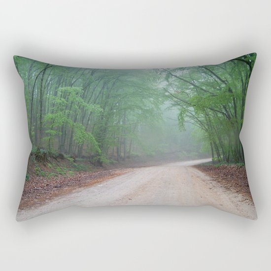 fog in the forest Rectangular Pillow