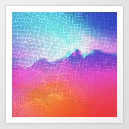 Glitch 04 Art Print