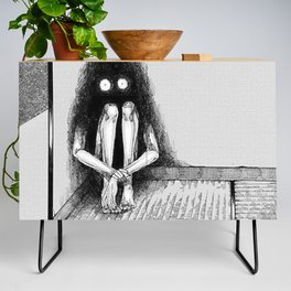 horror scary art for Psychological lovers women and men Credenza