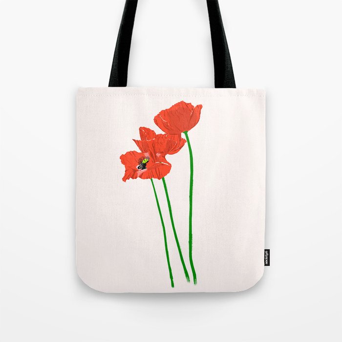 Lovely Poppies Tote Bag