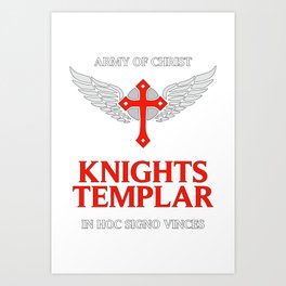 Knights Templar Art Print | Knightstemplar, History, Knighthood, Crusader, Brotherhood, Cross, Christ, Honor, Templario, Templars 