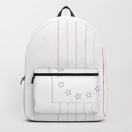 Vertical Betsy Ross Flag White Cool Modern Style  graphic Backpack