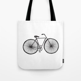 Hand Drawn Doodle Style Bicycle Tote Bag