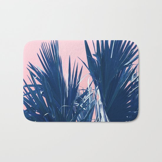 Pink Palm Twist Bath Mat