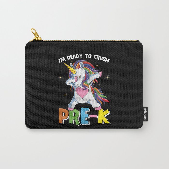 Ready To Crush Pre-K Dabbing Unicorn Carry-All Pouch