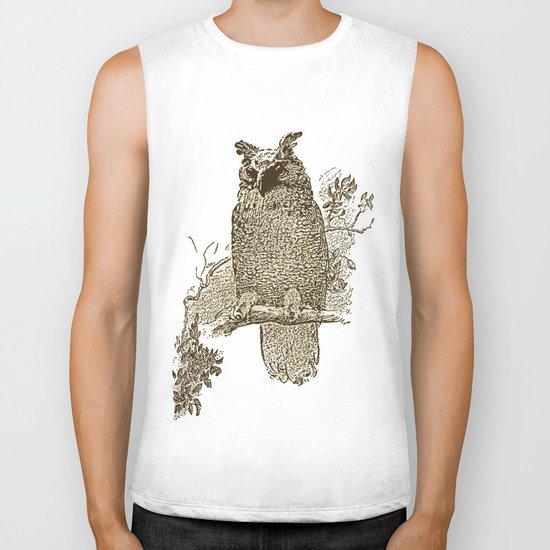 Vintage Owl Biker Tank