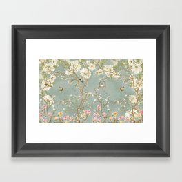 Romantic Chinoiserie Pearl Garden Framed Art Print