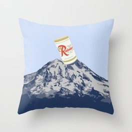 Mount Rainier Throw Pillow | Digital, Vector, Landscape, Nature 