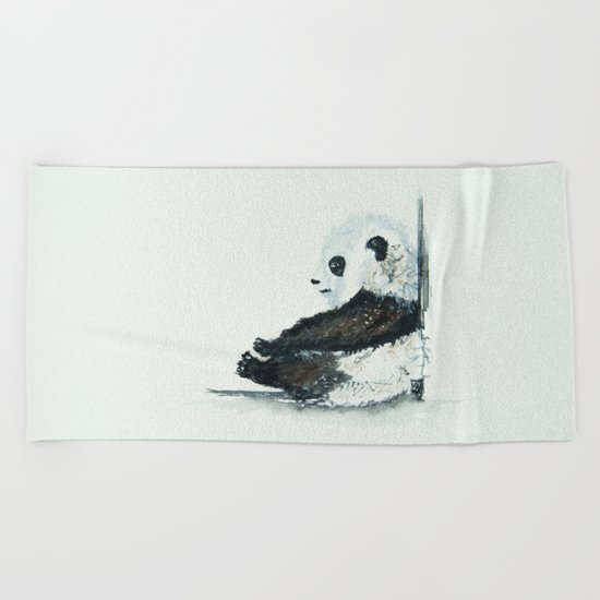 little panda Beach Towel