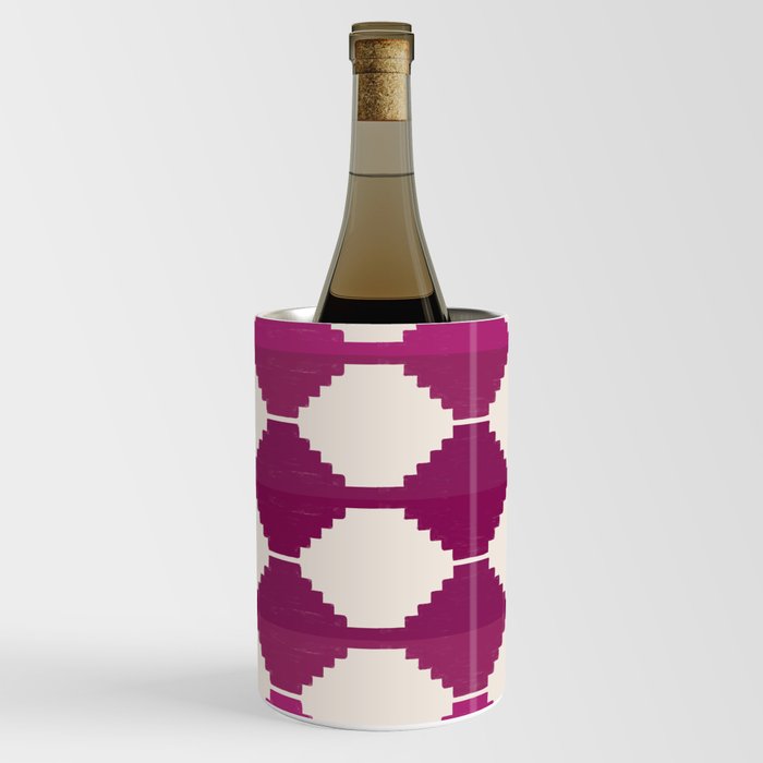 Pink Ombre Ethnic Pattern Wine Chiller