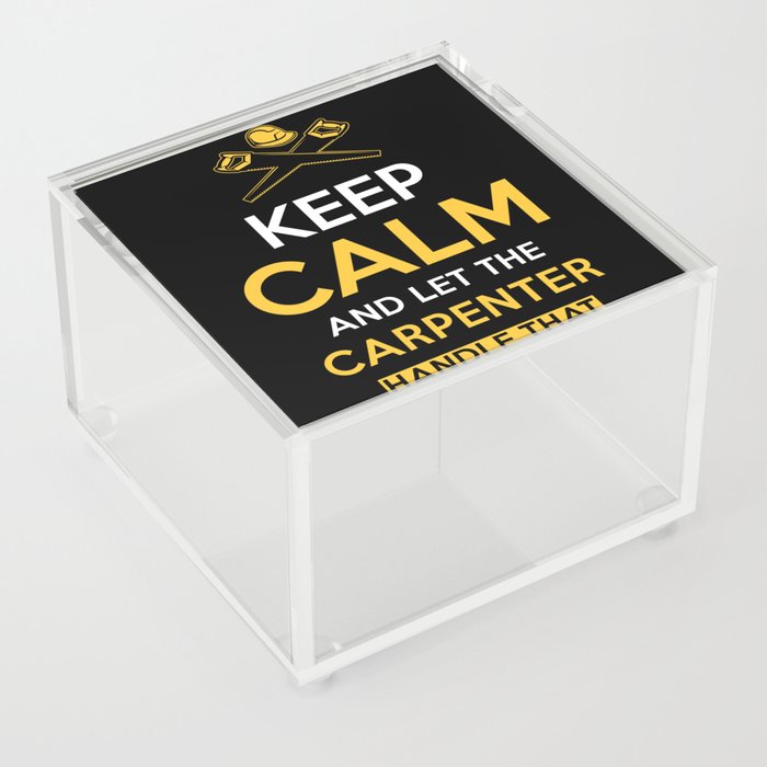 Carpenter Gift funny Saying Acrylic Box