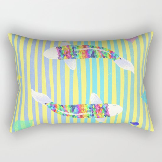 Rainbow fish Rectangular Pillow
