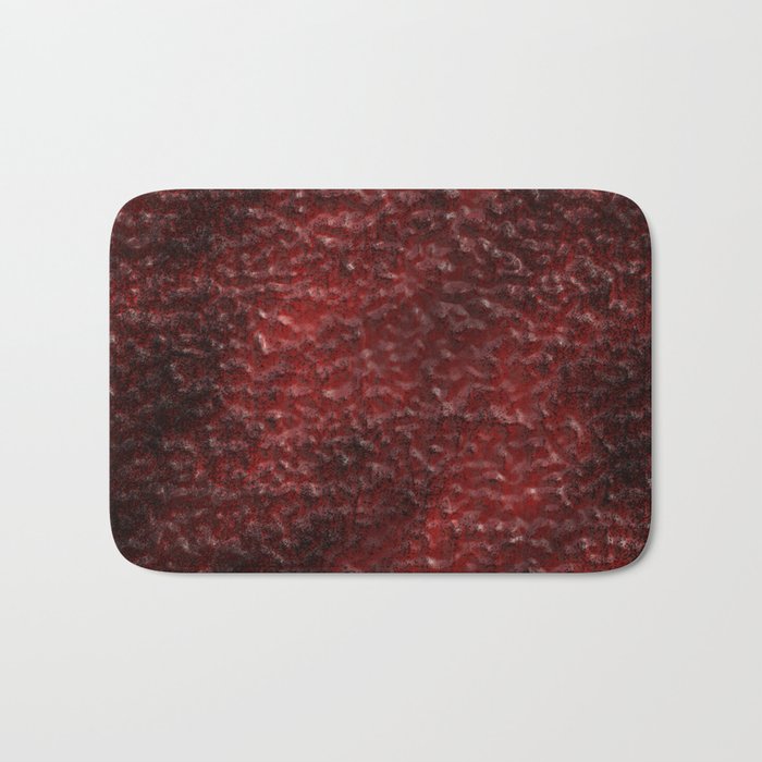 Red and Black Bath Mat