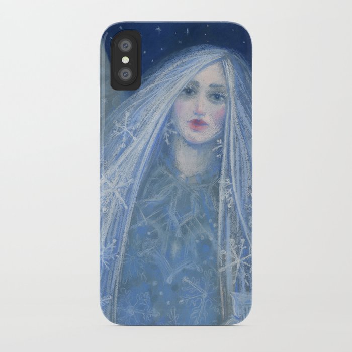 Snow Angel Metelitsa Winter Fantasy Art Iphone Case