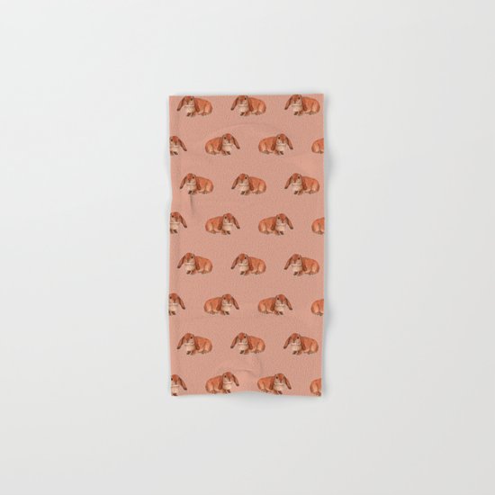 Red rabbit ram Hand & Bath Towel