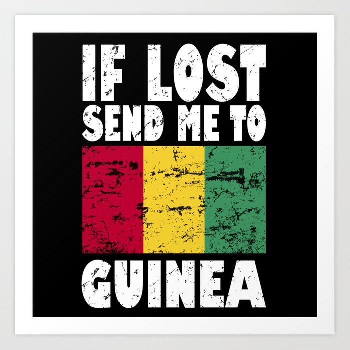 Guinea Flag Saying Art Print