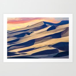 Sandstorm in the Mountains Art Print