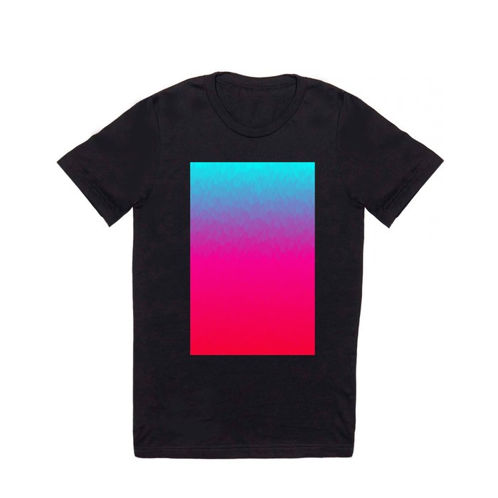 Blue purple and pink ombre flames T Shirt