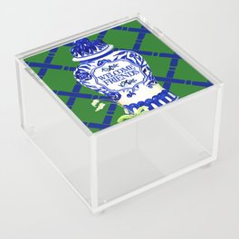 Green and Blue Ginger Jar Acrylic Box
