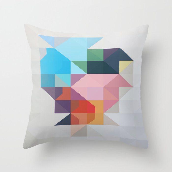 two become one Throw Pillow