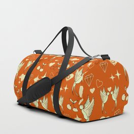 Kitsch Valentine Orange Duffle Bag