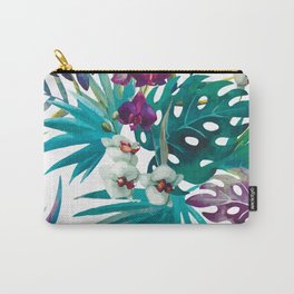 Tropical Monstera flowers Carry-All Pouch
