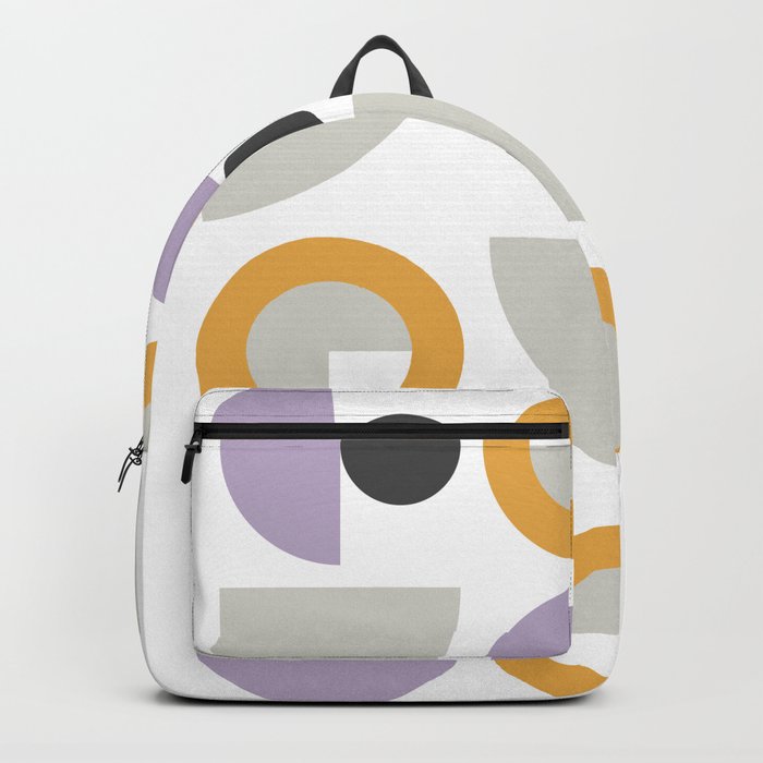 Classic geometric arch circle composition 7 Backpack