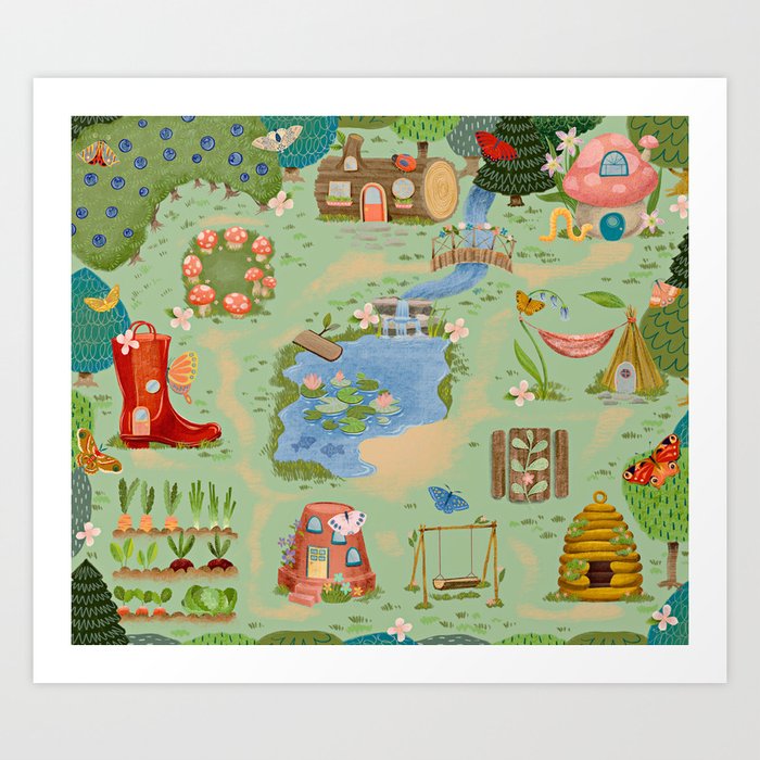 Fairy Garden Playmat Art Print By Taranealarts Society6 - Fairy Garden Pictures To Print Fairy Garden Playmat Art Print By Taranealarts Society6 - Fairy Garden Pictures To Print