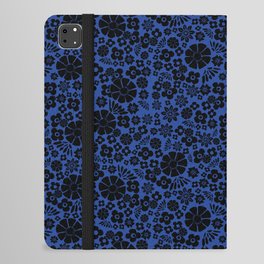Mel's ditsy blossom - gothic midnight blue iPad Folio Case