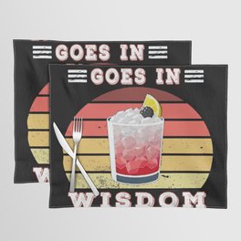 Negroni goes in wisdom comes out Placemat