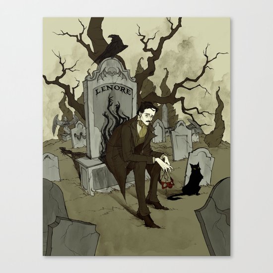 Edgar Allan Poe Canvas Print