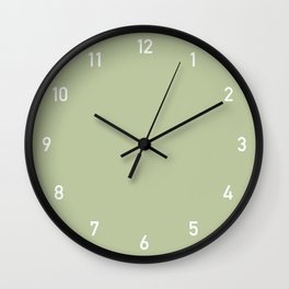 Clock numbers leaves Wall Clock | Numbers Clock, Numbers, Color, Leaves, Green, Pattern, Plain, Classic, Minimal, Clock 