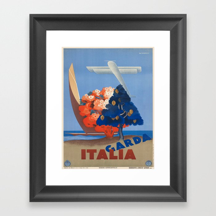 Vintage poster - Italy Framed Art Print