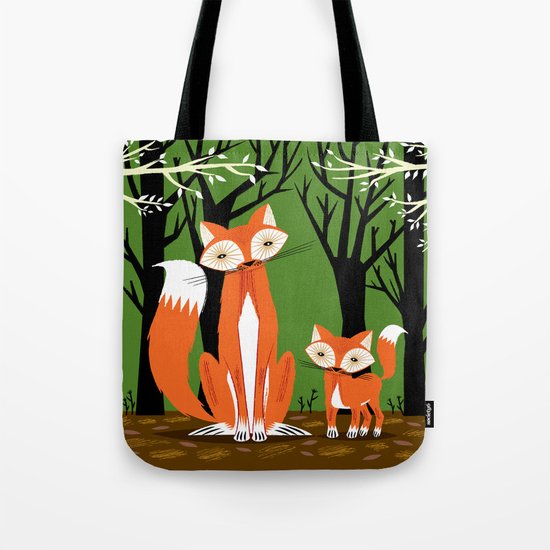 Two Fine Foxes Tote Bag