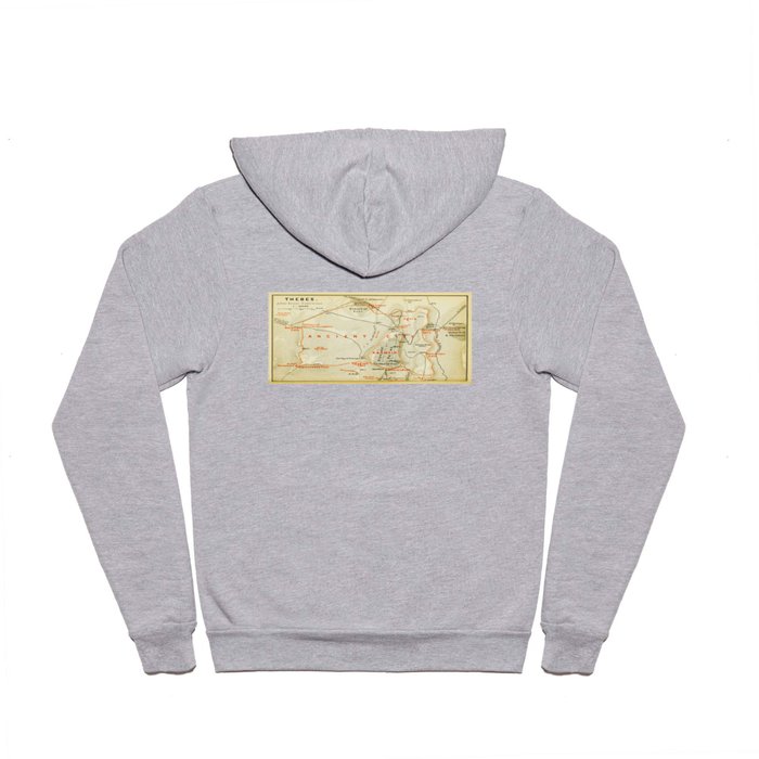 Vintage Map of Thebes Egypt (1894) Hoody