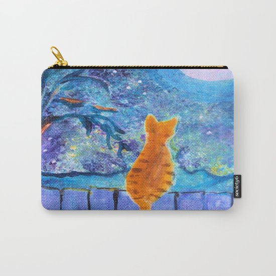 Cat in the Moonlight Carry-All Pouch